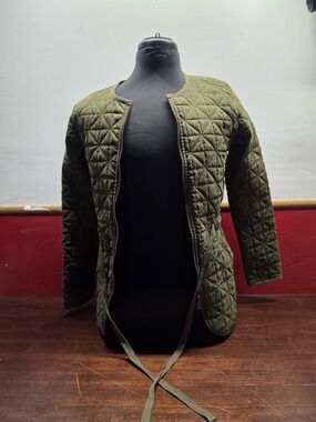 Signature Olive Quilted Utility Jacket